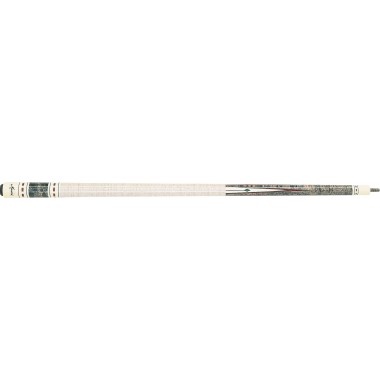 Meucci - 9712 Pool Cue - Gray stained bird's eye maple with white points