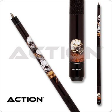 Action ADV120 Adventure Series Cue stacked skulls with snake