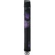 Athena ATHC02 Case 02 - 2x2 = 2 butts / 2 Shafts Black vinyl with purple hearts and flames design