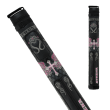 Athena ATHC06 Cue Case - 2/2 Embroidered cross and wings with pink accents