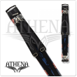 Athena ATHC17 2x2 Hard Case - Navy Blue with Red and White Roses