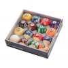 White Marble Ball Set - Action - BBWM 2.25"