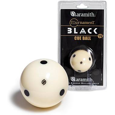 Aramith Black Set CBABKP Cue Ball- Blister Pack  Aramith Black "Measles" Cue Ball