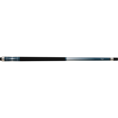 Cuetec - CT264 Pool Cue Black stained fiberglass with silver and white overlays