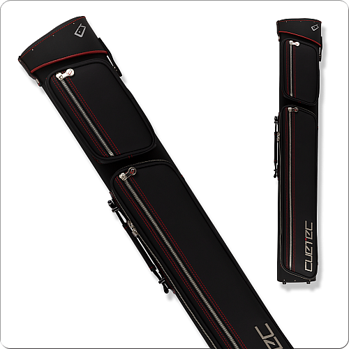 Cuetec Proline CTCP24 2x4 Black vinyl with red stitching Hard Case