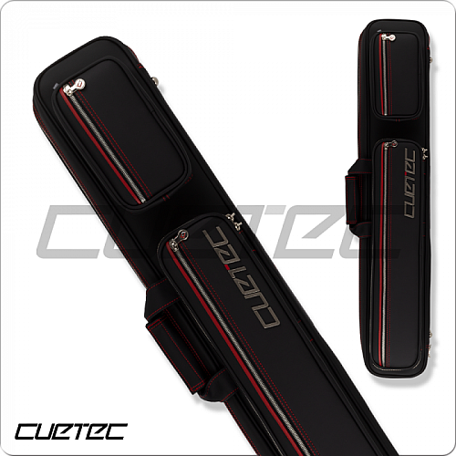 CueTec Proline CTCP48 4x8 Black vinyl with red stitching Soft Case