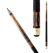 Schon - CX48 Pool Cue - Birdseye maple with six ebony points, Cocobolo base