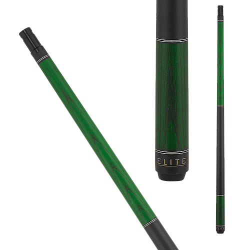 Elite EP43 Prestige Pool Cue Green stained with matte finish