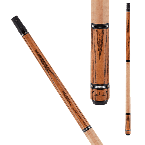 Elite EP53 Pool Cue Zebrawood