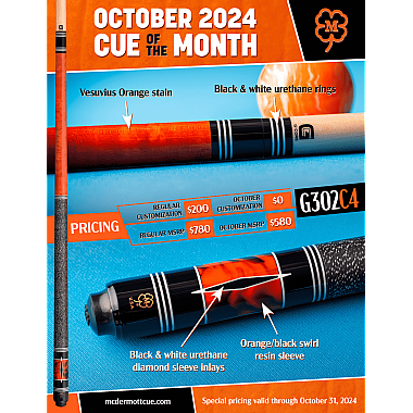 McDermott - G302C4 Pool Cue Oct 2024 COTM