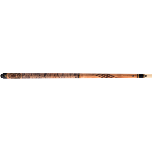 McDermott Wildfire Series Pool Cue G339 Wildfire 3D "Grizzly Bear" laser engraving