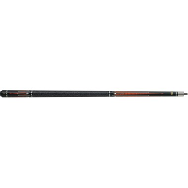 Griffin - GR-30 Pool Cue Black stain, floating white spears, encasing white skull