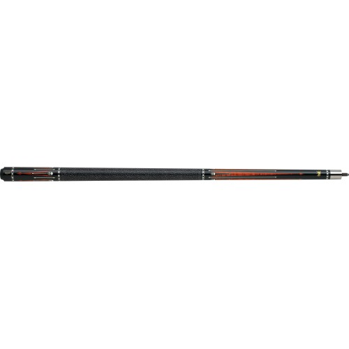 Griffin - GR-30 Pool Cue Black stain, floating white spears, encasing white skull