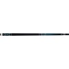 Griffin GR42 Pool Cue - Black with turquoise points and white diamond overlay