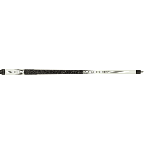 Action Impact IMP67 Cue - Pearl white with 4 black points & black and white links