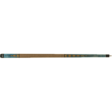 Action Impact IMP69 Cue - Blue with 4 brown points with gold links