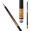 Action - Inlays 11 Pool Cue - Dark chocolate stain spliced inlay points