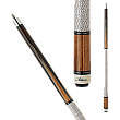 Action - Inlays 13 Pool Cue - Zebra wood spliced inlay points