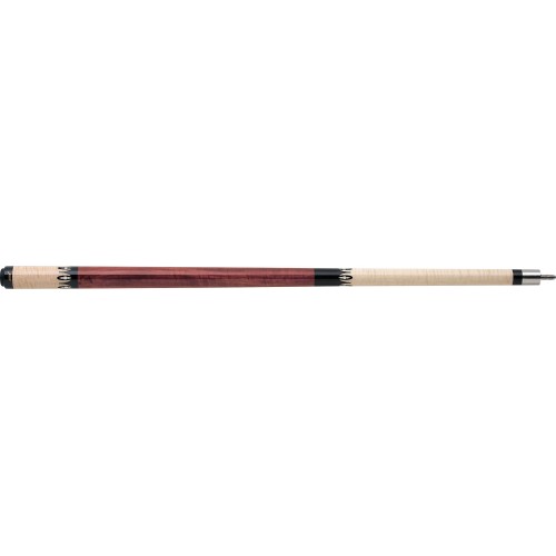 Joss - 62 Pool Cue - Figured maple with ebony geometric designs and holly diamond inlays