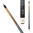 Meucci - 9715 Pool Cue - Ebony colored with Pearlized Plastic Inlays 