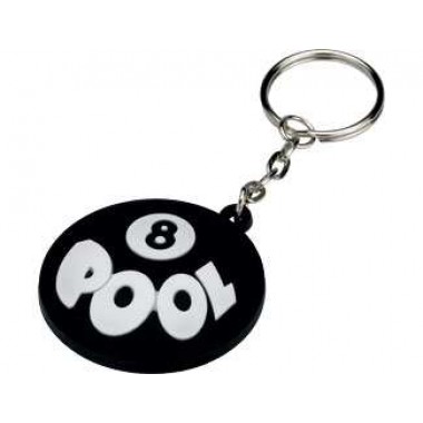 Key Chain - Rubber 8 Pool