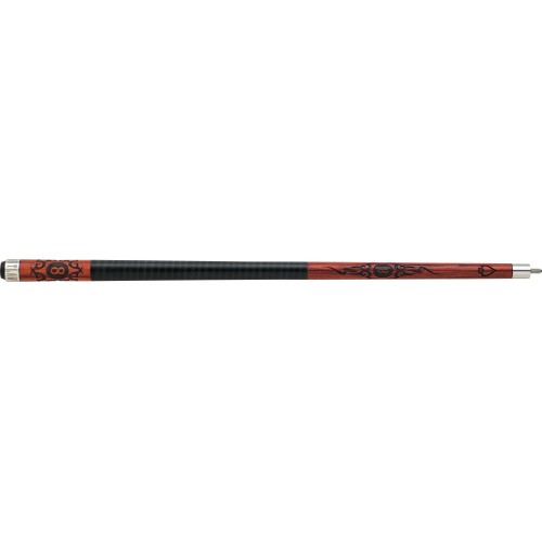 Outlaw - 20 - Cherry 8-Ball w/ Tribal Flames Pool Cue