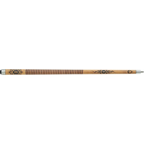 Outlaw - 29 Original - 8-ball Tribal Flames - Two-Toned Wrap Pool Cue