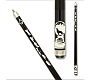 Outlaw OL58 Thunder Series Cue Black painted maple with "running wolves" design branded