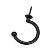 Black Facemount Hook