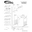 6 Cue WRSC Deluxe Wall Rack w/ Score Counter